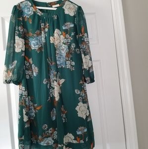 Eva Mendes teal dress